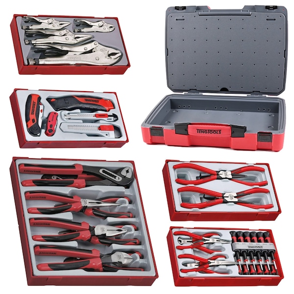 73 Piece Regular, Mini, Snap Ring & Locking Plier & Knife Kit
